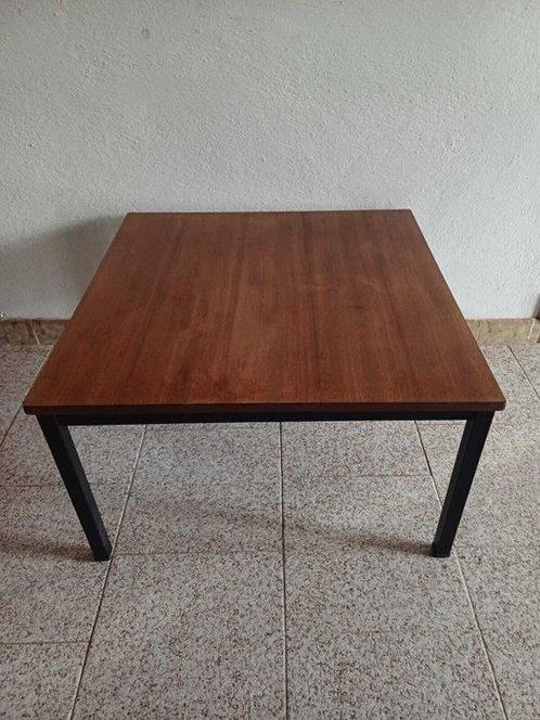 Table basse - métal et teck - Petite table de style, Antiek en Kunst, Kunst | Designobjecten