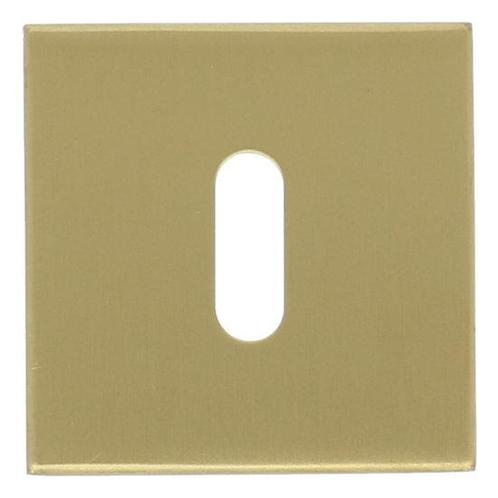 Sleutelplaatje Vierkant 53x53x10 PVD Mat Goud, Doe-het-zelf en Bouw, Raamkozijnen en Schuifdeuren, Ophalen of Verzenden