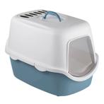 Kattenbak cathy f, wit/blauw, 56 x 40 x 40 cm - kerbl, Dieren en Toebehoren, Katten-accessoires, Nieuw