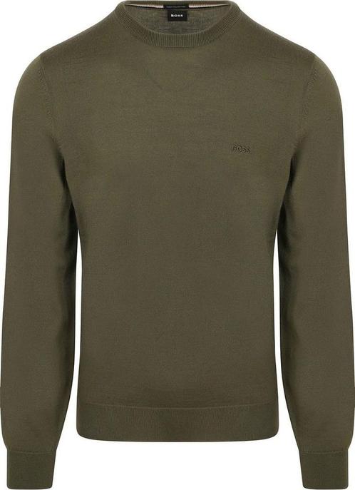 BOSS Trui Botto Wol Olijfgroen maat Maat 52/54 (L) Heren, Kleding | Heren, Truien en Vesten, Groen, Nieuw, Maat 52/54 (L), Verzenden