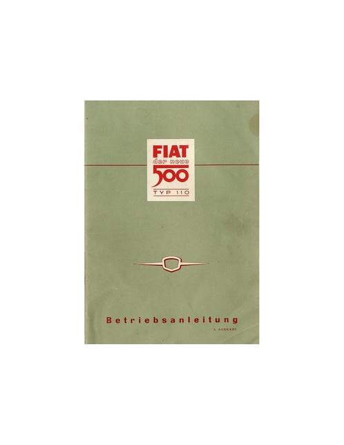 1957 FIAT 500 INSTRUCTIEBOEKJE DUITS, Auto diversen, Handleidingen en Instructieboekjes, Ophalen of Verzenden