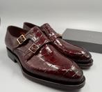 Santoni UK7,5 Alligator Doublemonk Goodyear - Veterschoenen, Nieuw