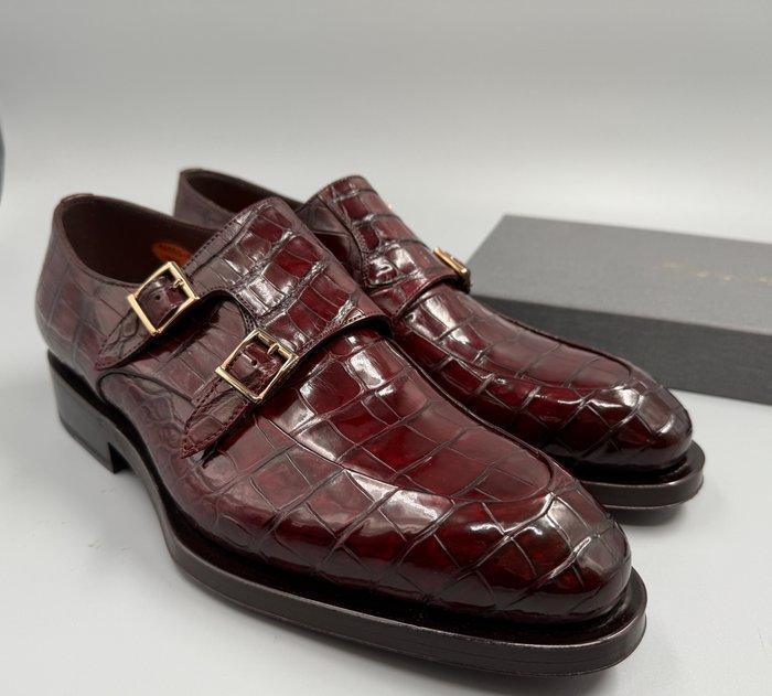Santoni UK7,5 Alligator Doublemonk Goodyear - Veterschoenen, Kleding | Heren, Schoenen