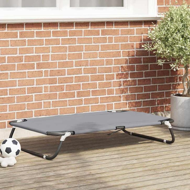 vidaXL Hondenbed Lichtgrijs 105 x 65 x 18 cm, Dieren en Toebehoren, Honden-accessoires, Nieuw, Verzenden