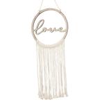 Beige Hangdecoratie Love 25,5cm, Hobby en Vrije tijd, Verzenden, Nieuw