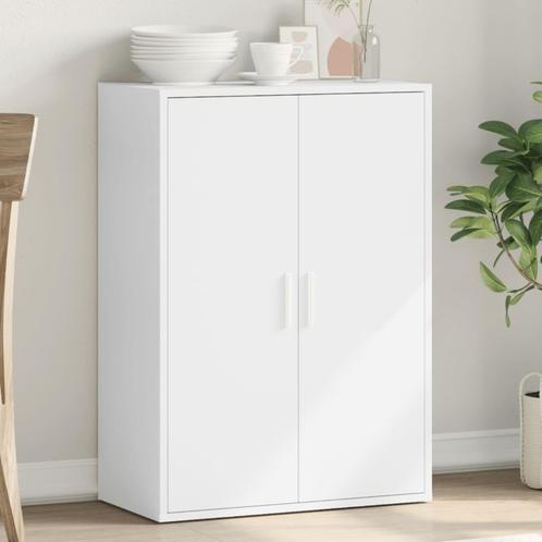 vidaXL Dressoir 60x31x84 cm bewerkt hout wit, Huis en Inrichting, Kasten | Dressoirs, Nieuw, Verzenden