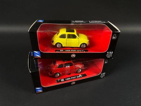 New Ray - 1:32 - FIAT 500 F (Yellow/Red), Hobby & Loisirs créatifs, Voitures miniatures | 1:5 à 1:12