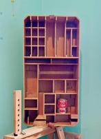 Vitrinekast - Hout, Multiplex, Leder