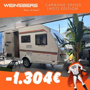 Caravane Weinsberg CaraOne 390 QD - HOT EDITION (2025), 5 à 6 mètres, Jusqu'à 3, 1000 - 1250 kg