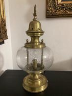 Scheepslamp - Marina - Messing, Glas met druppels, Antiek en Kunst