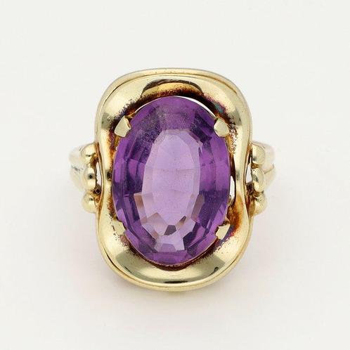 Bague - 14 carats Or jaune Spinelle, Handtassen en Accessoires, Ringen