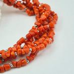 Bloedkoraal - Zilver - Armband - CORALLO MEDITERRANEO, Antiek en Kunst