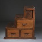 3-staps kaidan’dansu  (trapkast) - Keyaki hout (Zelkova