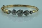 Armband - 18 karaat Geel goud Diamant (Natuurlijk), Handtassen en Accessoires, Armbanden, Nieuw