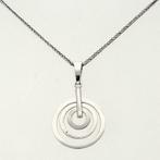 Collier avec pendentif - 14 carats Or blanc - diamant