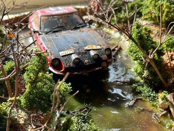 diorama african safari rallye 1:18 - Voiture miniature - beschikbaar voor biedingen