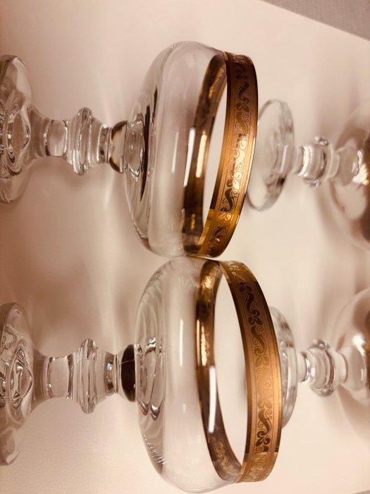 Wijnglas (10) - MEDICI - 24 kt goud - Coupes met gouden, Antiquités & Art, Antiquités | Meubles | Tables