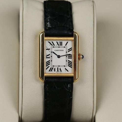 Cartier - Tank Solo Large 18k Quartz - 2743 - Unisexe -, Handtassen en Accessoires, Horloges | Heren
