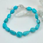 Turquoise - Zilver - Armband - Turkoois, Antiek en Kunst