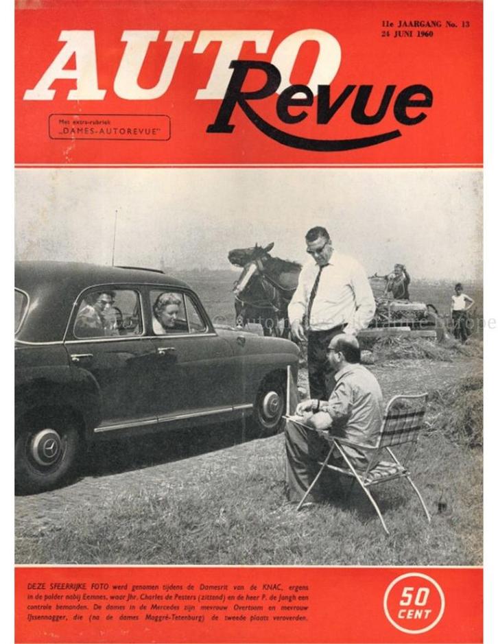 1960 AUTO REVUE MAGAZINE 13 NEDERLANDS, Boeken, Auto's | Folders en Tijdschriften
