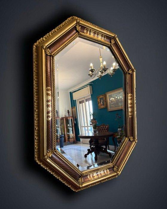 Grande - Spiegel- Cornice - Gouden Blad - Hout, Antiek en Kunst, Antiek | Overige Antiek