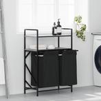vidaXL Wasmand 2 vakken met planken grijs sonoma eiken, Huis en Inrichting, Verzenden, Nieuw