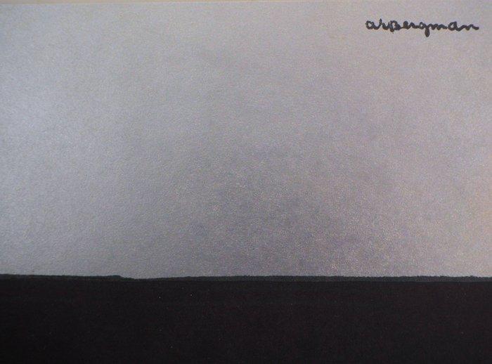 Anna-Eva Bergman (1909-1987) - Composition en noir, argent, Antiek en Kunst, Antiek | Overige Antiek