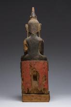 Birmaanse Boeddha met verguld lakwerk, Mandalay-periode -