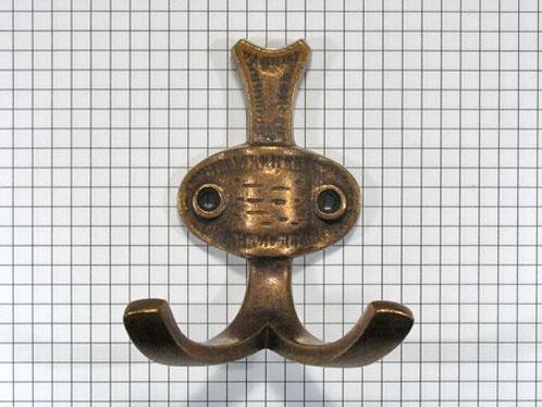 Kapstokhaak dubbel brons antiek, Huis en Inrichting, Woonaccessoires | Kapstokken, Nieuw, Overige materialen