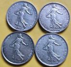 France. 5 Francs 1960/1966 Semeuse (lot de 4 monnaies en