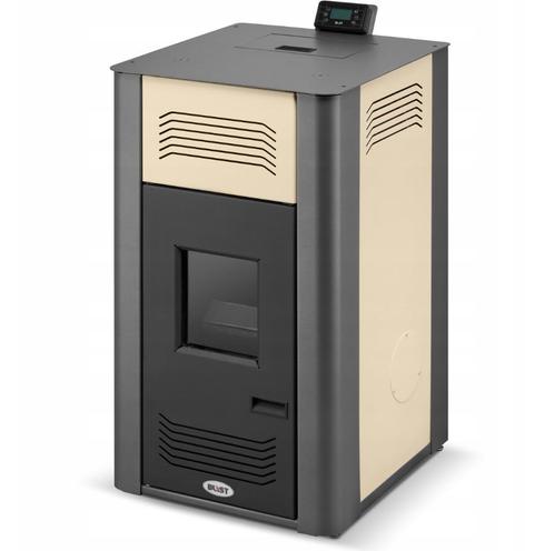 Pelletkachel cv - 17 kW - 30kg pellettank - creme zwart, Huis en Inrichting, Kachels, Nieuw, Ophalen of Verzenden