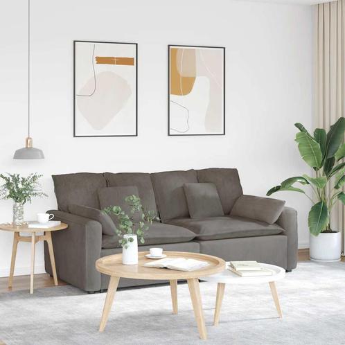 vidaXL Modulaire bank met kussens lichtgrijs, Huis en Inrichting, Zetels | Voetbanken en poefs, Nieuw, Verzenden