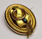 Sans prix de réserve - Broche Or 18 carats rempli, argent