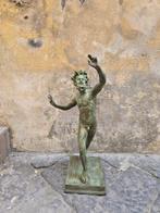 sculptuur, Fauno Danzante - 78 cm - Gepatineerd brons