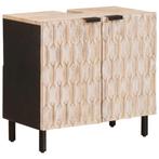 vidaXL Wastafel kabinet voor de badkamer met plank Wit 62 x, Huis en Inrichting, Verzenden, Nieuw