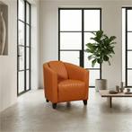 Leren fauteuil Press Special - Massif Amaretto (cognac) -, Nieuw, Ophalen of Verzenden, Eigentijds, Klassiek, Retro, Romantisch, Vintage