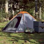 vidaXL Koepeltent 2-persoons waterdicht grijs en oranje, Caravans en Kamperen, Verzenden, Nieuw