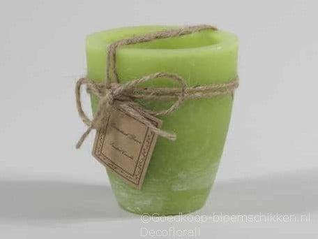 Tuinkaars Garden Candle Smal Rustiek 24 uur Groen 80x90 mm, Huis en Inrichting, Woonaccessoires | Kunstplanten en Kunstbloemen