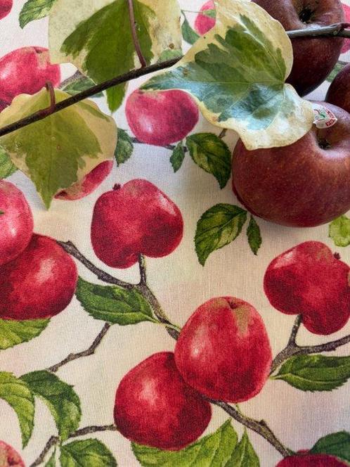 Heerlijk landelijk chique tafelkleed met appels - Tafelkleed, Antiek en Kunst, Antiek | Tapijten, Tafelkleden en Textiel