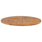 Massief Teak Tafelblad 90cm | Tweede Kansje | 40% Korting, 50 tot 100 cm, Verzenden, Nieuw, 50 tot 100 cm
