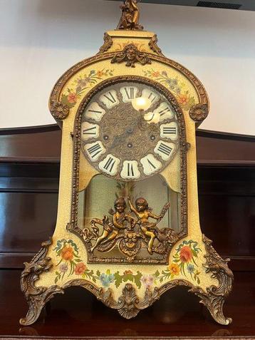 Pendule de cheminée - Bois - 1980-1990 - Style A.Boulle