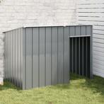 vidaXL Hondenhok met dak 153x91x110 cm staal, Verzenden, Nieuw