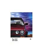 1990 VOLKSWAGEN GOLF GTI G60 BROCHURE DUITS, Nieuw