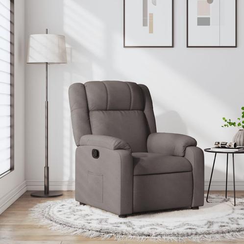 vidaXL Fauteuil verstelbaar stof taupe, Huis en Inrichting, Fauteuils, Nieuw, Verzenden