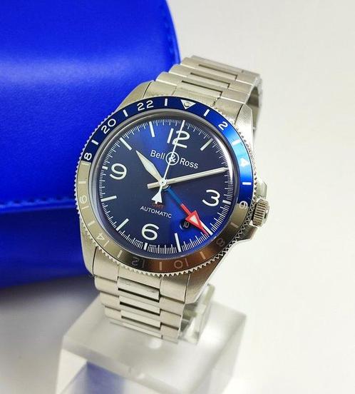 Bell & Ross - BR V2-93 GMT Blue - BRV293-BLU-ST/SST - Heren, Handtassen en Accessoires, Horloges | Heren