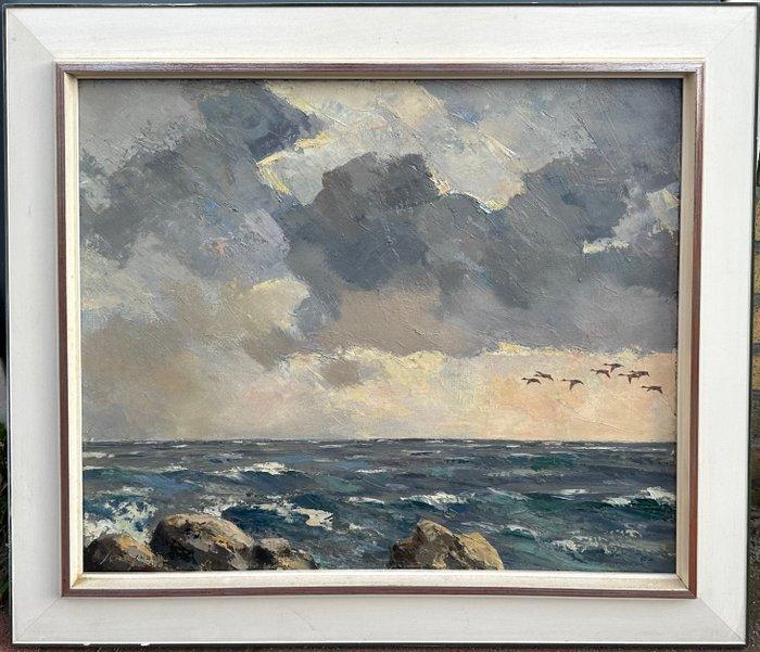 Jo Schrijnder (1894-1968) - Opvliegende vogels, Antiek en Kunst, Kunst | Schilderijen | Klassiek