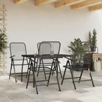 vidaXL 5-delige Tuinset metaalgaas antracietkleurig, Tuin en Terras, Tuinsets en Loungesets, Verzenden, Nieuw, Tuinset