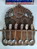 Theelepel (12) - .800 zilver - Wayang lepeltjes, Antiek en Kunst