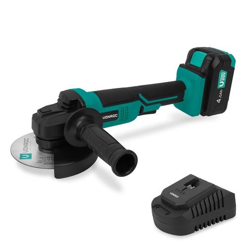Accu Haakse Slijper - 20V - Ø 125mm | Incl. 4.0Ah Accu en, Doe-het-zelf en Bouw, Gereedschap | Slijpmachines, Nieuw, Verzenden