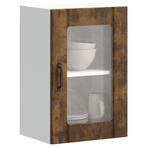 vidaXL Keukenwandkast met glazen deur Lucca gerookt, Huis en Inrichting, Verzenden, Nieuw